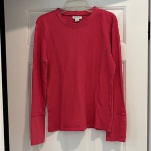 Sundance Vibrant Raspberry Long Sleeve Thermal with velvet trim